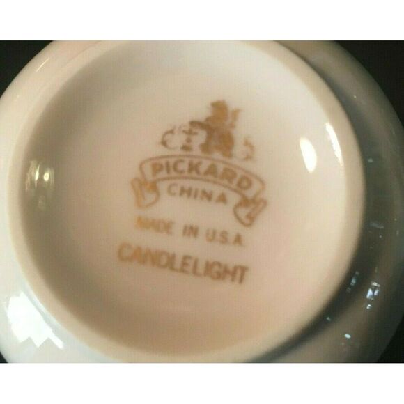 SALE 22 Pc Vintage Pickard China Service Set in Candlelight - Picture 11 of 12